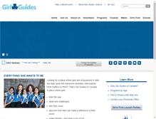 Tablet Screenshot of girlguides.ca