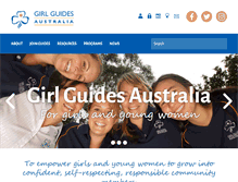 Tablet Screenshot of girlguides.org.au